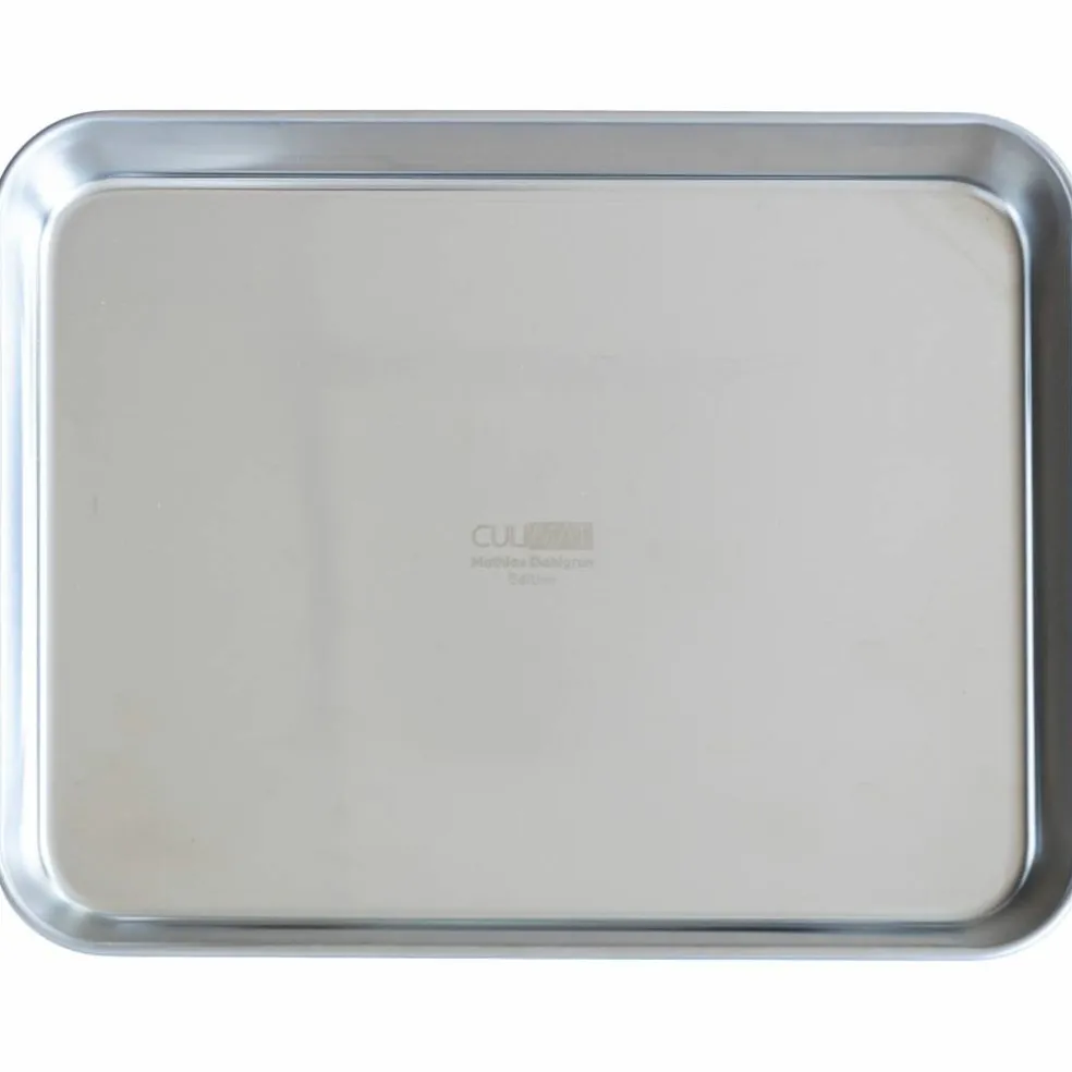 Gastrobleck + galler 31,5x24,5x2,5 cm, rostfritt stål