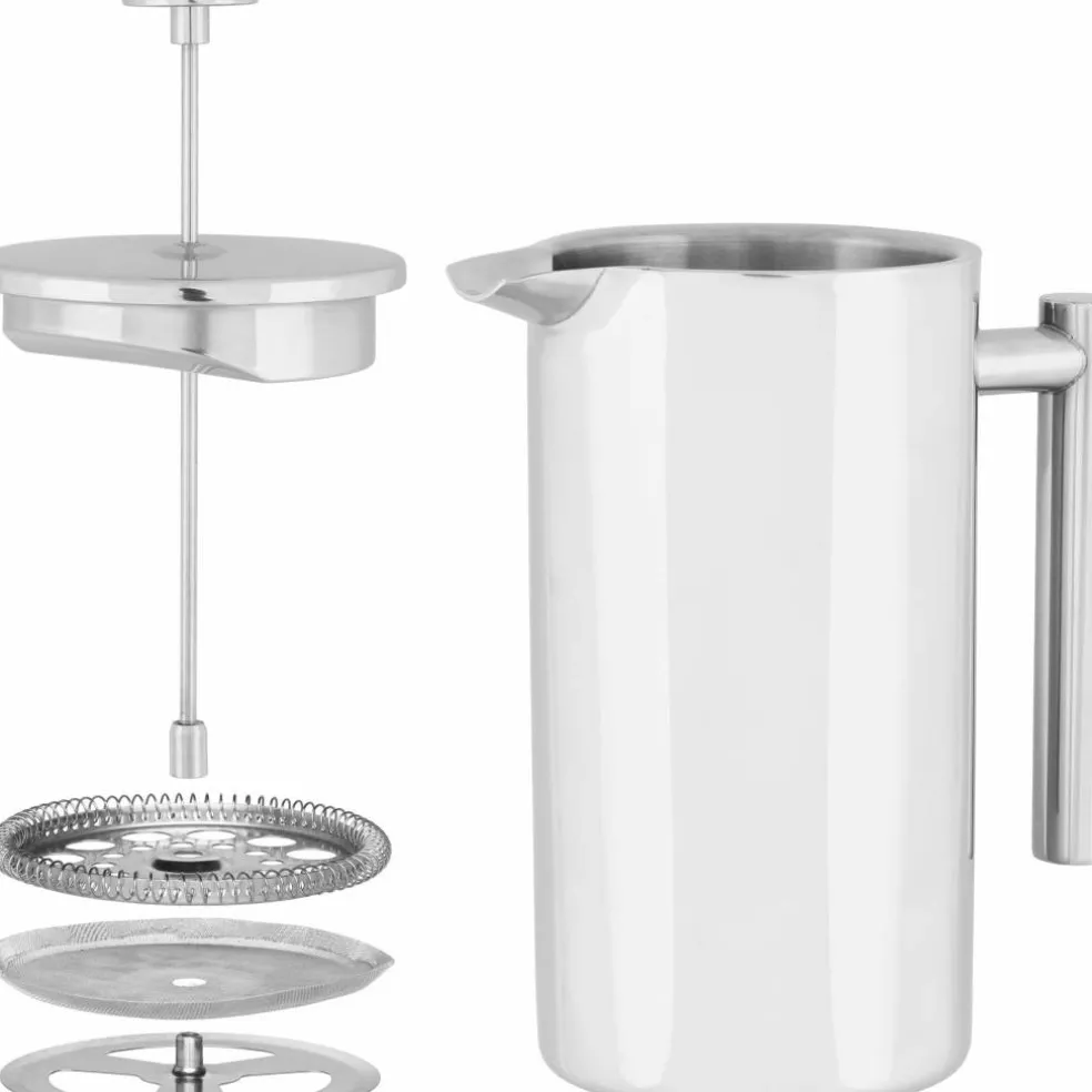 Gastro kaffepress 1 liter, rostfritt stål