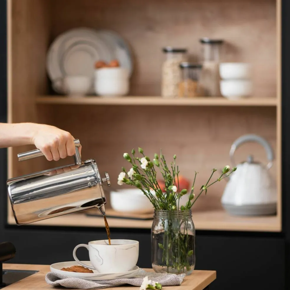 Gastro kaffepress 1 liter, rostfritt stål