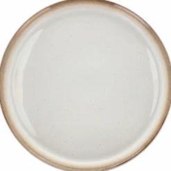 Gastro middagstallrik 27 cm, vit/grön