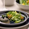Gastro middagstallrik 27 cm, vit/mörkblå