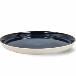 Gastro middagstallrik 27 cm, vit/mörkblå