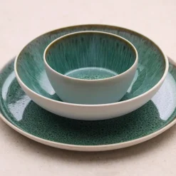 Gastro middagstallrik 27 cm, vit/mörkblå