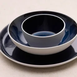 Gastro pastaskål 20 cm, vit/mörkblå