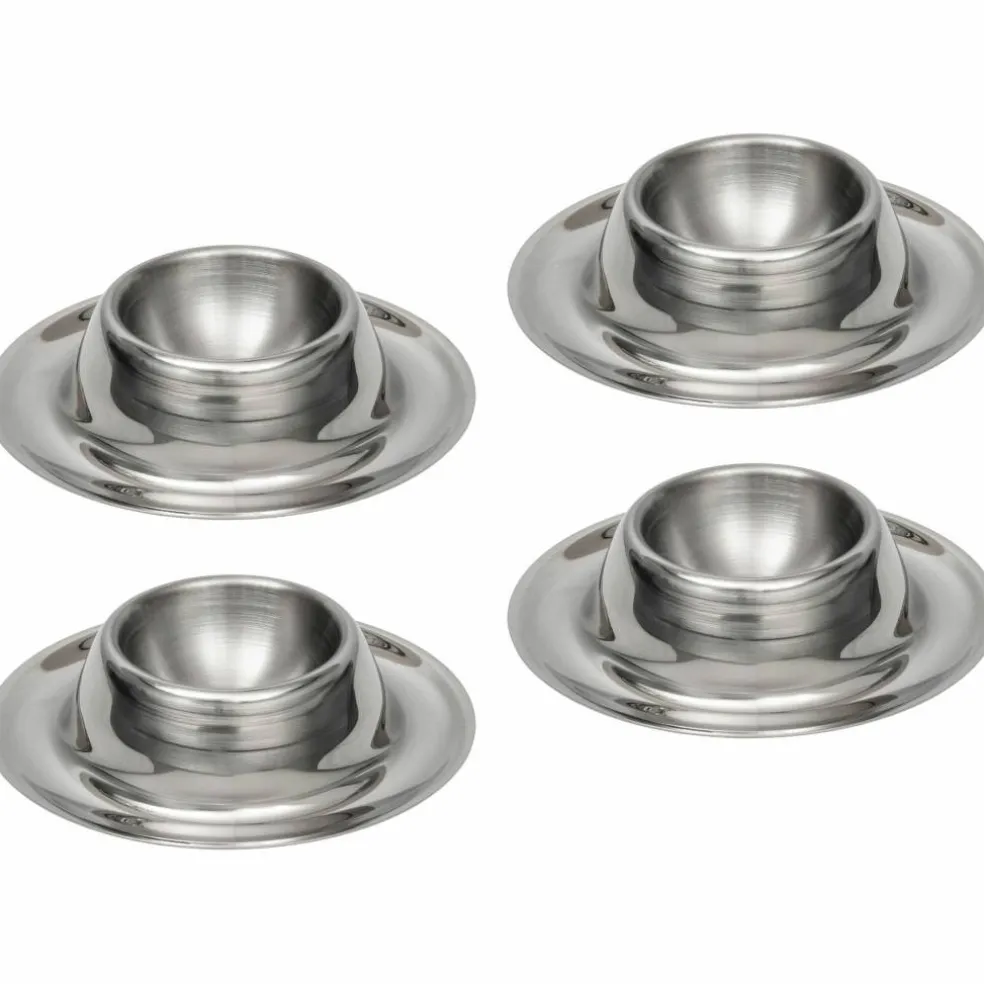 Äggkoppar 4 delar, rostfritt stål