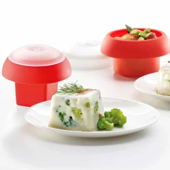 Äggpocherare set, röd