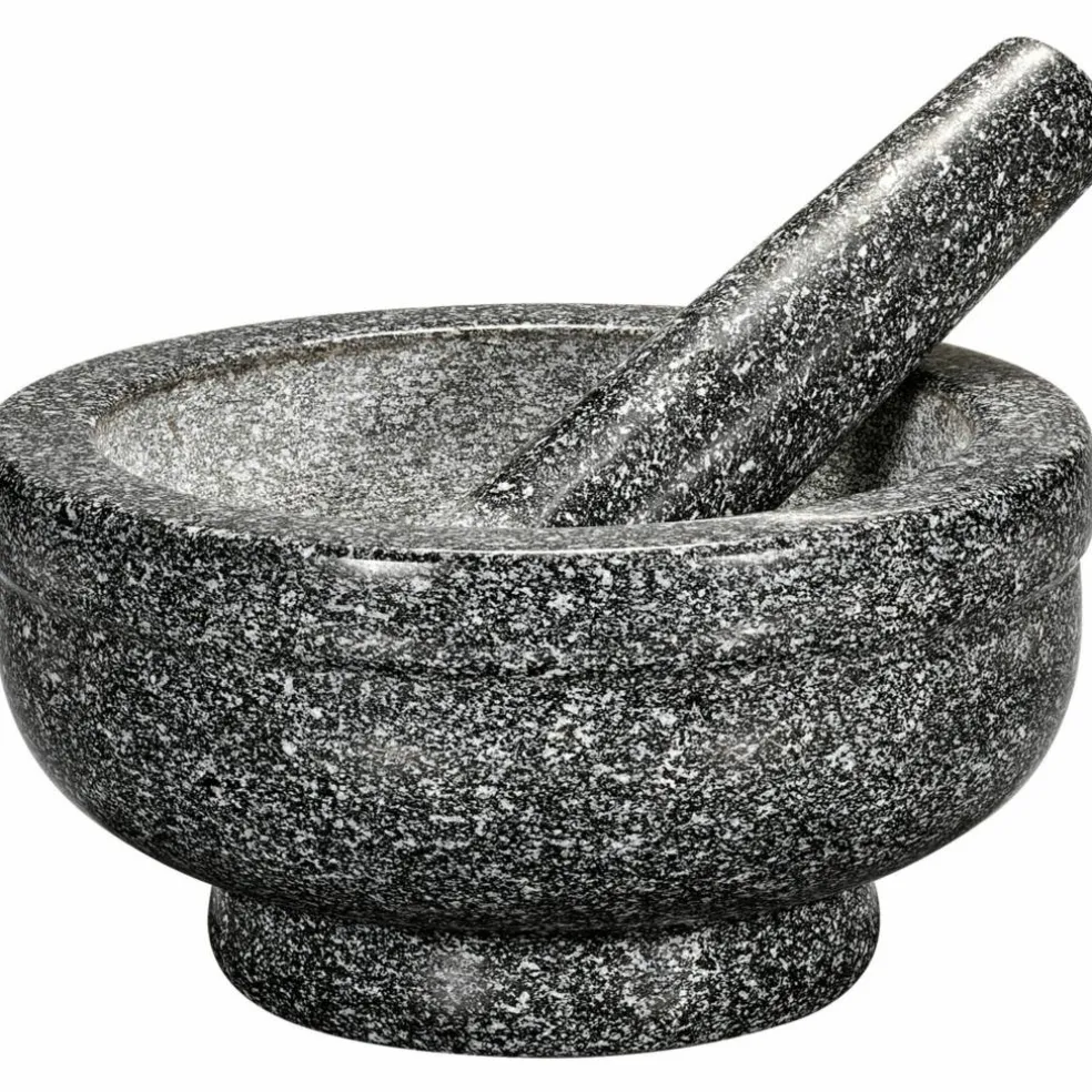 Giant Green Granit Mortel med Stöt 21 cm