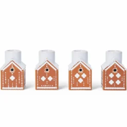 Gingerbread adventsljusstake 7,5 cm, brun