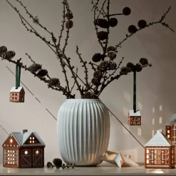 Gingerbread julhänge 2 st 5 cm, brun