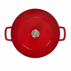Gjutjärnsgryta 32 cm, cherry