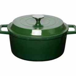 Gjutjärnsgryta 5,0L, mörkgrön