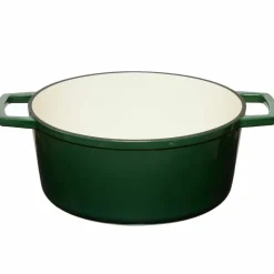 Gjutjärnsgryta 5,0L, mörkgrön