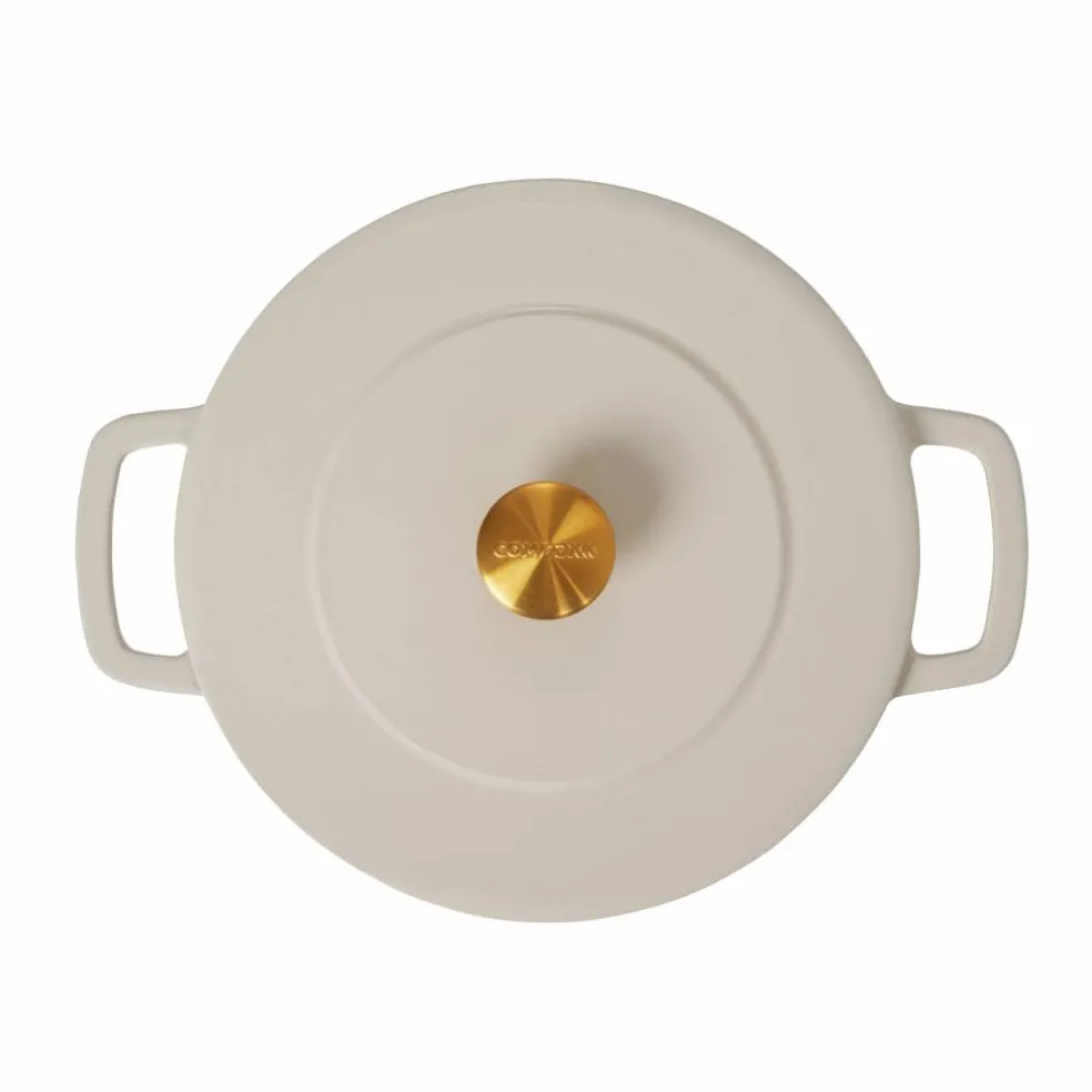 Gjutjärnsgryta med lock 24 cm/3,8 liter, grön