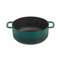 Gjutjärnsgryta med lock 28 cm/5,3 liter, grön