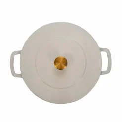 Gjutjärnsgryta med lock 28 cm/5,3 liter, cherry