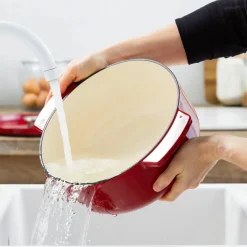 Gjutjärnsgryta oval 30 cm/5,6 liter, almond cream