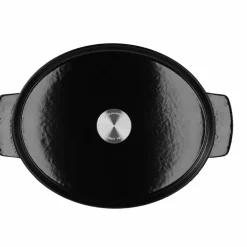 Gjutjärnsgryta oval 30 cm/5,6 liter, onyx black