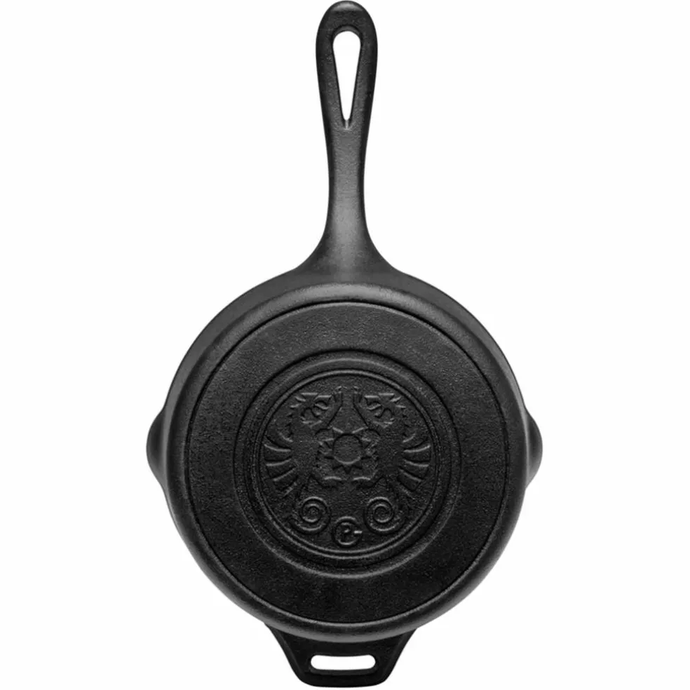 Gjutjärnskastrull med lock 2 liter