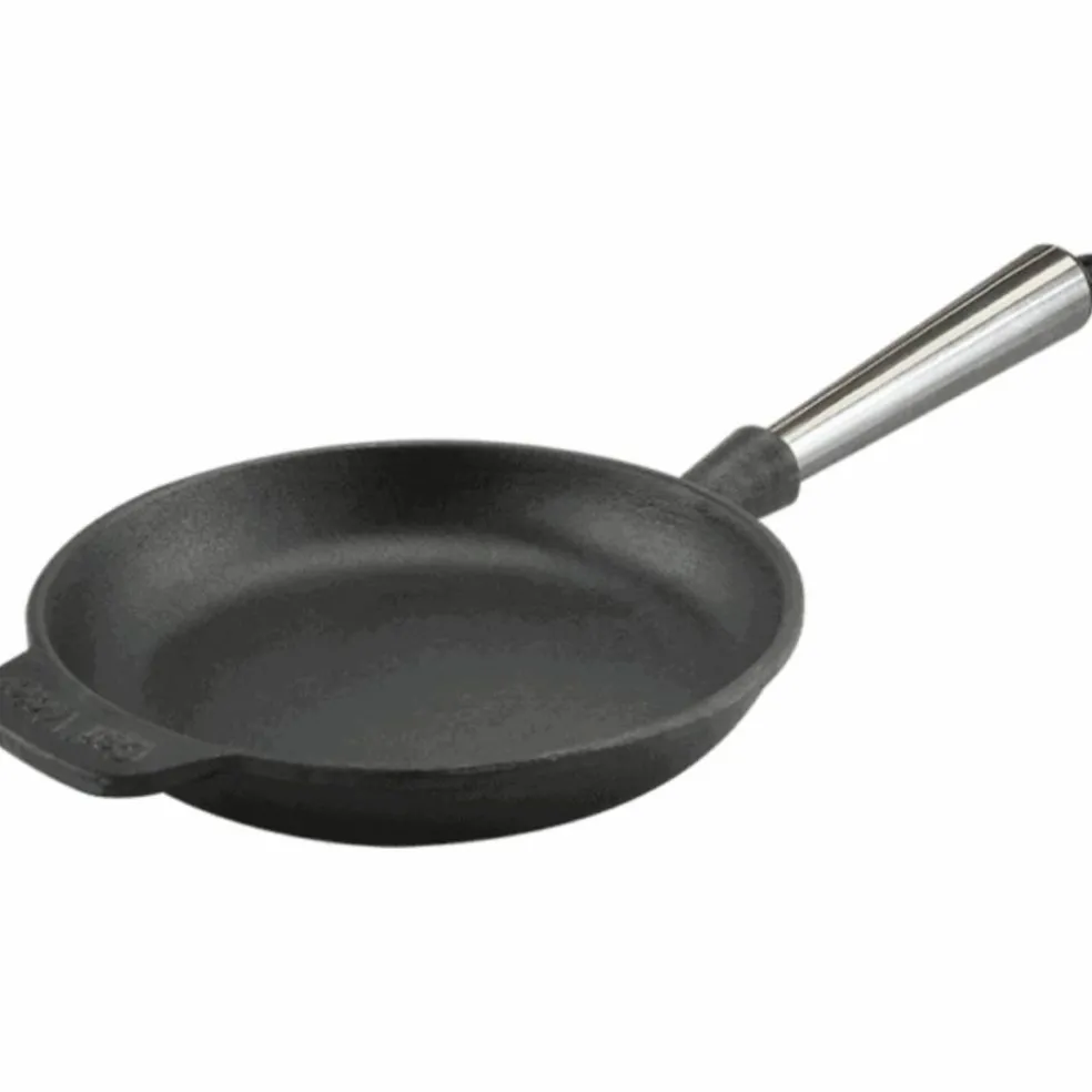 Gjutjärnsstekpanna 18 cm, stålhandtag