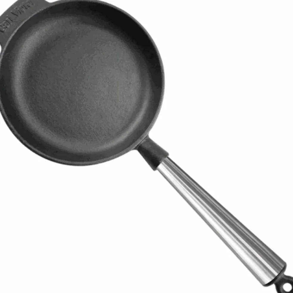 Gjutjärnsstekpanna 18 cm, stålhandtag