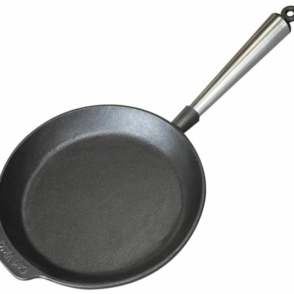 Gjutjärnsstekpanna 18 cm, stålhandtag