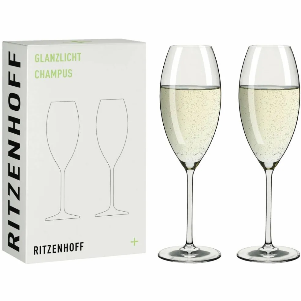 Glanzlicht champagneglas, 2-pack