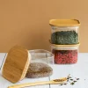 Glasburk med bambulock 10x10 cm 3-pack