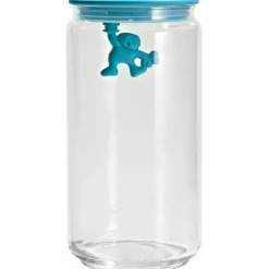 Glasburk med Lock Svart 140 cl