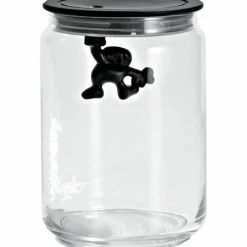 Glasburk med Lock Vit 90 cl