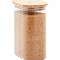 Glaslåda med bambulock 180 cl