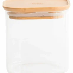 Glaslåda med bambulock 800 ml