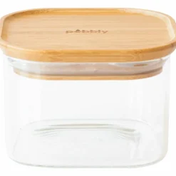 Glaslåda med bambulock 800 ml