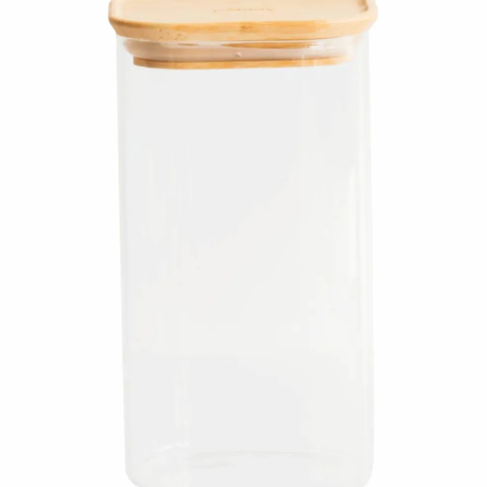 Glaslåda med bambulock 800 ml