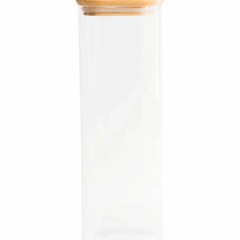 Glaslåda med bambulock 800 ml