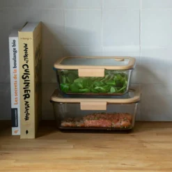Glaslåda med vakuumlock 460 ml