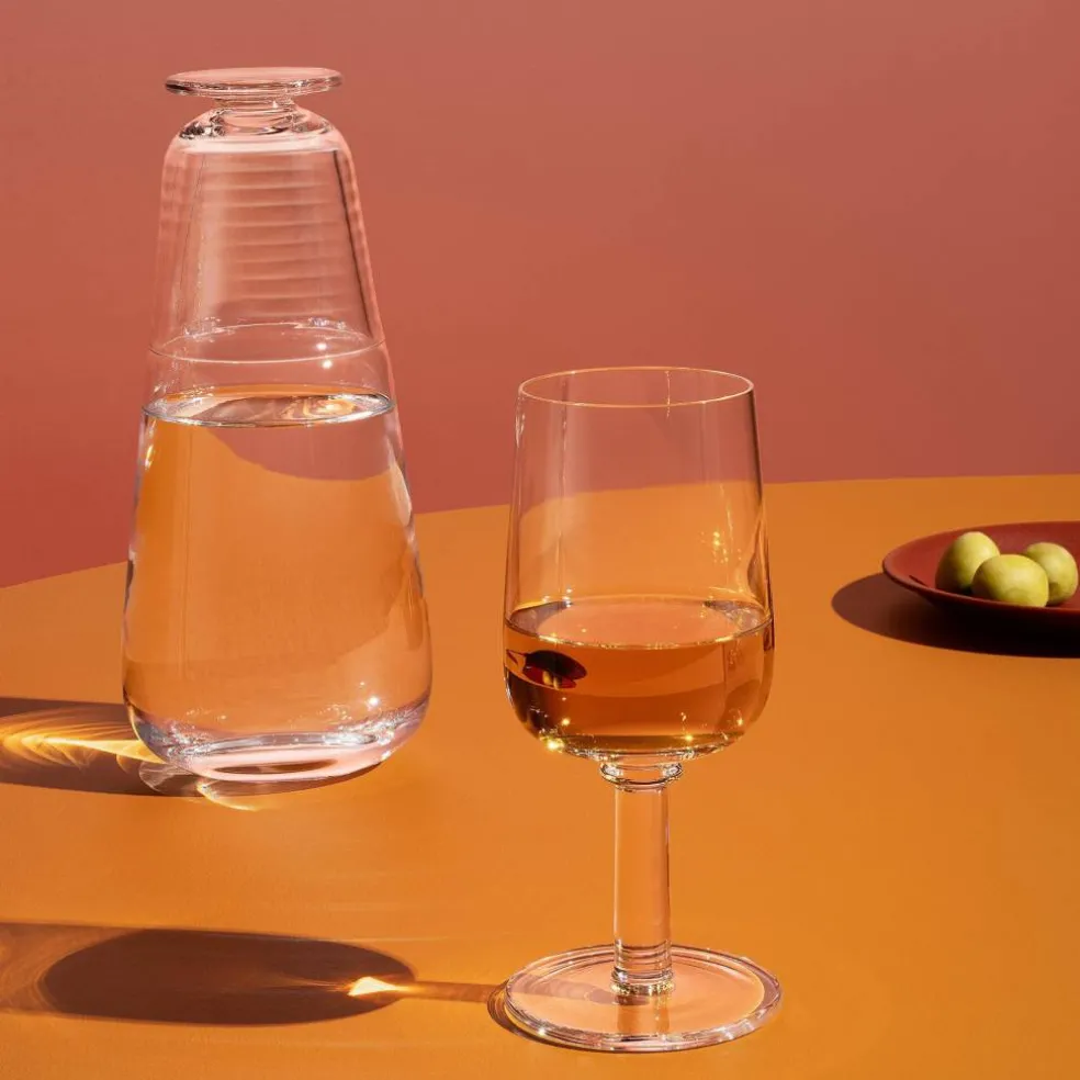 Glas på fot 25 cm.