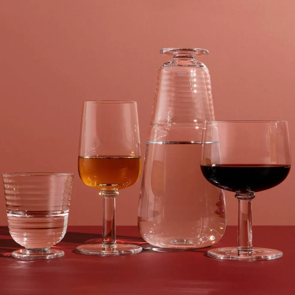 Glas på fot 25 cm.