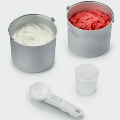 Glassmaskin med kompressor + 2 bunkar, 2 liter