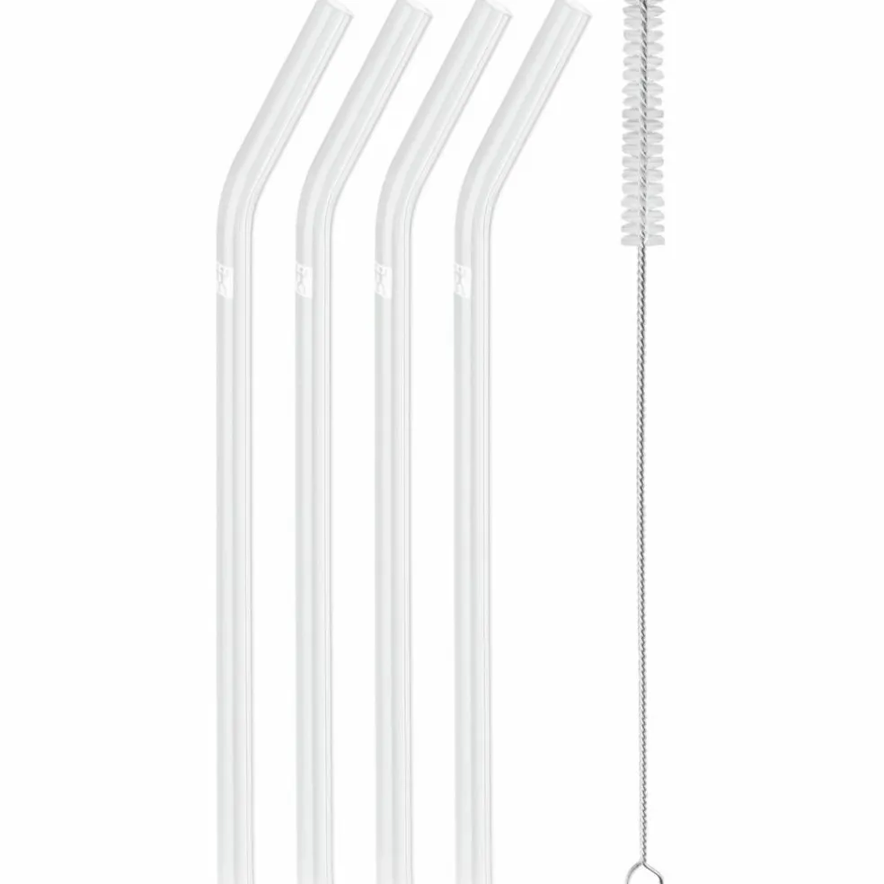 Glassugrör, 23 cm, böjd
