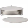 Glasunderlägg Warm Grey m håll