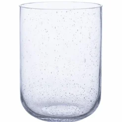 Glasvas 18 cm, mönstrat glas
