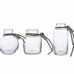 Glasvas 8 cm 3-pack, klar