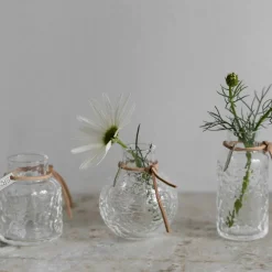 Glasvas mönster 3-pack, klar