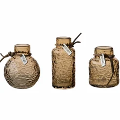 Glasvas mönster 3-pack, klar