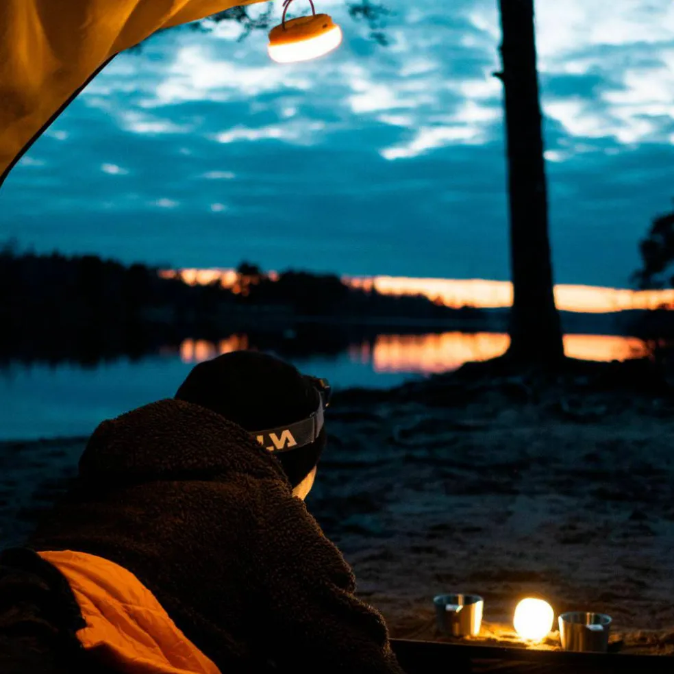 Glow campinglampa, gul