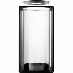 Glow lykta 18 cm, svart
