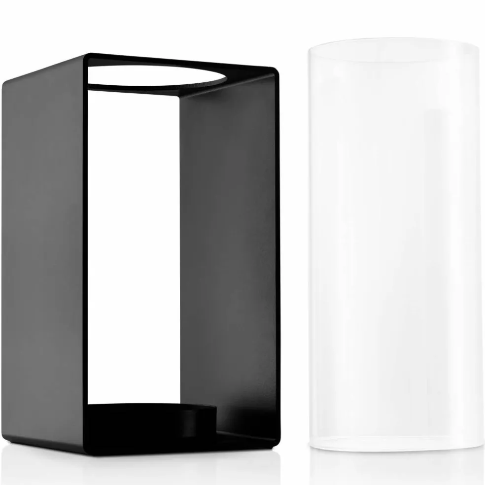 Glow lykta 18 cm, svart