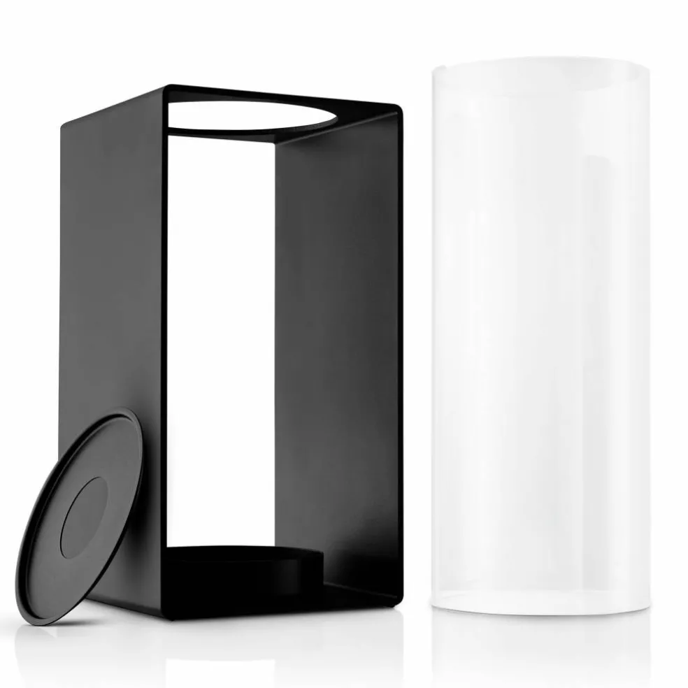 Glow lykta 18 cm, svart