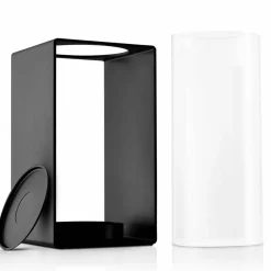 Glow lykta 18 cm, svart