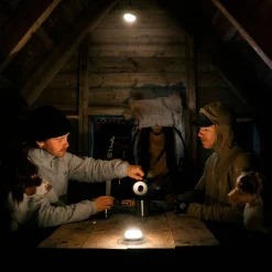 Glow Recharge campinglampa, svart